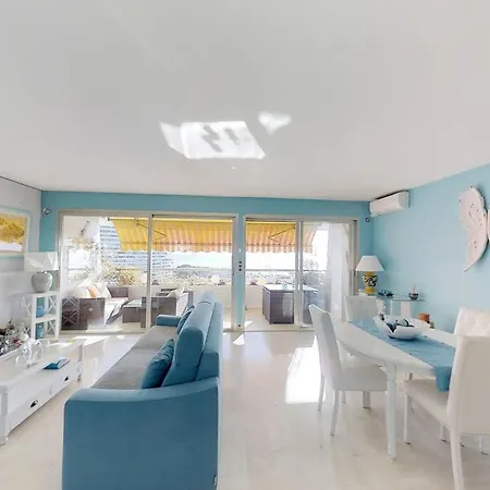 Apartment Marina - Blue Sea View - - Private Parking Villeneuve-Loubet