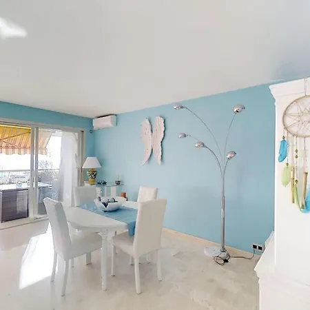 Marina - Blue Sea View - - Private Parking Apartment Villeneuve-Loubet